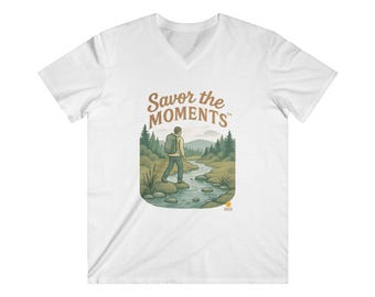 Outdoor Adventure Tee - Savor the Moments, Hiking Shirt, Nature Lover Gift, Casual Wear, Travel T-Shirt, Eco-Friendly Apparel
