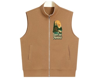 Lake Cabin Cotton Vest • Rustic Outdoor Style • Nature Lover Gift • Cozy Cabin Aesthetic Unisex Vest