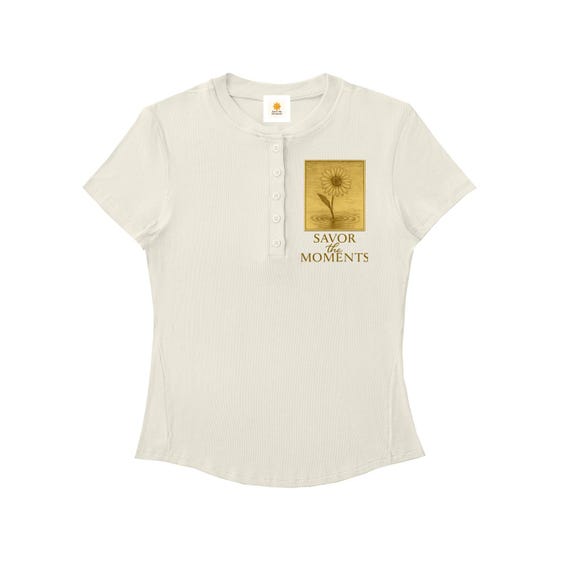 T-shirt, Modal Bodycon Henley Shirt