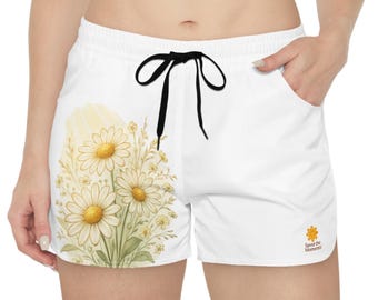 Floral Casual Shorts for Women - Perfect for Summer, Beach Days, Gardening, Relaxation, and Everyday Wear