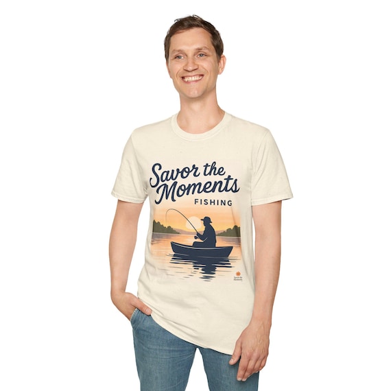 Savor the Moments Fishing T-Shirt | Fishing Boat Sunset Tee