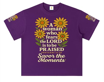 Faith-Based Daisy Cotton T-Shirt, Inspirational Christian Apparel