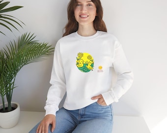 Embroidered Ducks Crewneck Sweatshirt • Nature Lover Gift • Cottagecore Wildlife Sweater • Cozy Outdoor Pullover