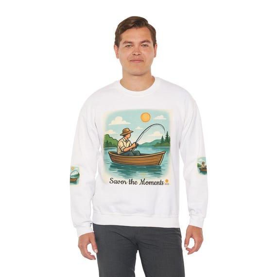 Fishing, Boat, Unisex Heavy Blend™ Crewneck Sweatshirt