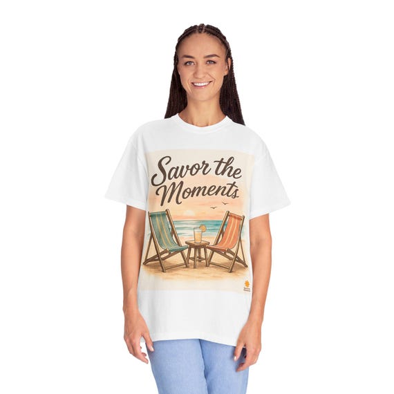 Scenic River Landscape T-shirt: Nature-Inspired Eco-Friendly Tee