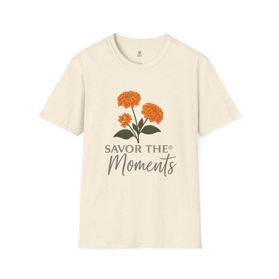 Floral Unisex T-Shirt: Savor the Moments, Nature-Inspired Fashion