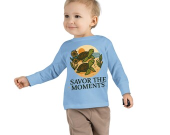 Savor the Moments Turtle Tee | Toddler Long Sleeve Tee