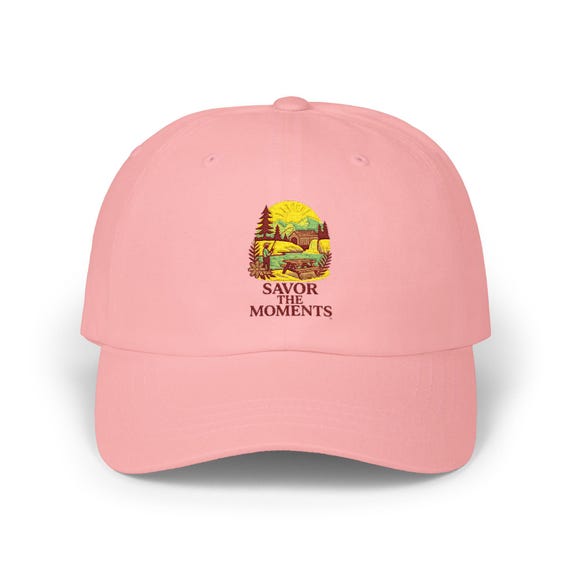 Fishing, Classic Dad Cap | Savor the Moments, Outdoor Hat, Summer, Gift Dad, Nature Lover's