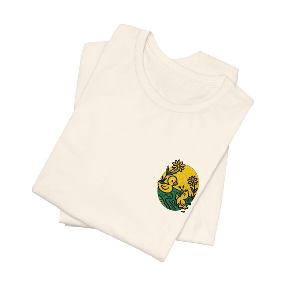 Ducklings, Nature-Inspired Graphic Tee, Unisex Short Sleeve Shirt, Eco-Friendly Casualwear, Nature, Summer Wardrobe Essential