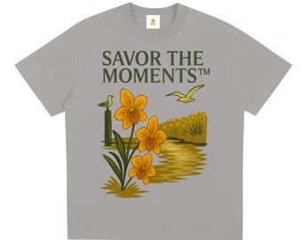 Coastal Sorona Quick‑Dry Cooling Tee featuring seagulls, marsh blooms, and canal way charm, oceanview lovers seeking a cool summer gift.