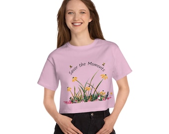 Wildflower Boho Tie‑Dye Shirt • Lightweight Summer Tee • Orange Daisy & Dragonfly Graphic • Feel‑Good Casual Nature‑Inspired Top
