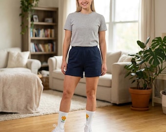 Daisy Mascot Savory, Sublimation Crew Socks