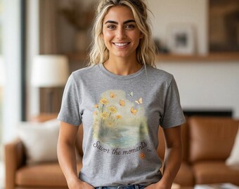 Butterfly Meadow T-Shirt | Floral Butterflies, Nature-inspired