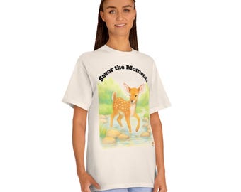 Savor the Moments Classic Tee, Unisex T-Shirt, Nature Lover Apparel, Gift for Wildlife Enthusiasts, Forest-Inspired Fashion, Relaxed Fit Tee