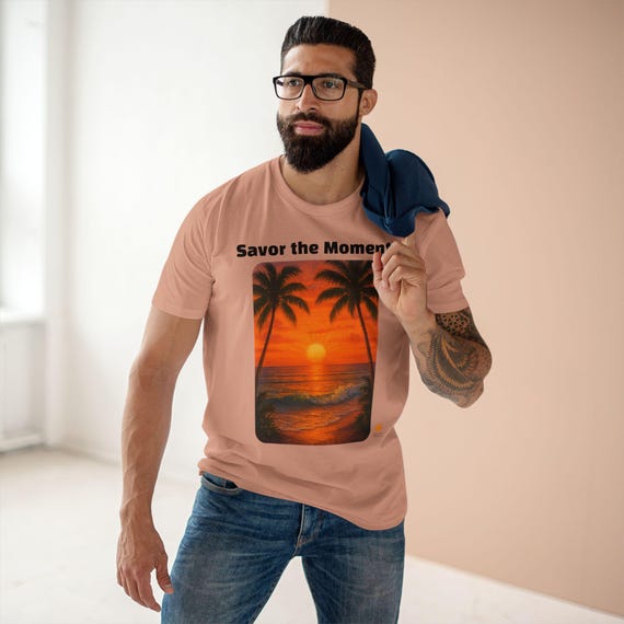 Sunset Vibes T-Shirt, Savor the Moments Tee, Beach Lover Shirt, Vacation Tee, Summer Casual Wear, Gift for Adventure Seekers