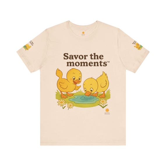 Cheerful Duck Graphic Tee, Unisex Jersey T-Shirt, Perfect for Spring, Gift for Nature Lovers, Casual Everyday Wear, Family Outing