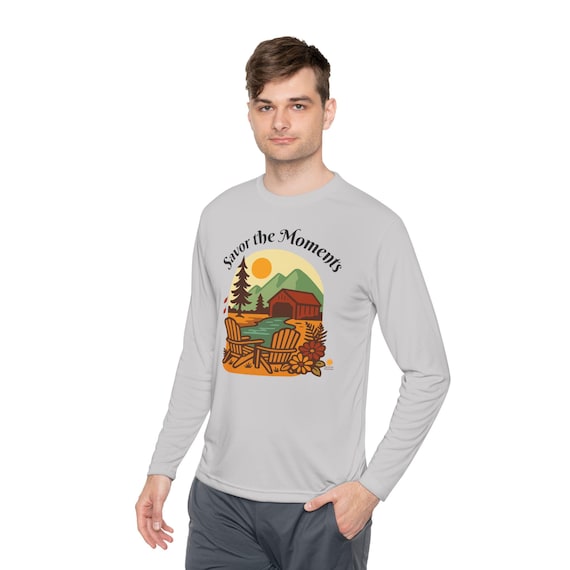 Nature-Inspired Unisex Long Sleeve Tee - "Savor the Moments" Outdoor Relaxation Shirt, Gift for Nature Lovers, Spring Fashion, Camping [...]