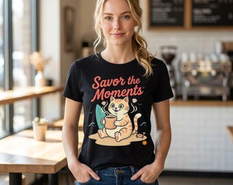 Coffee Quote, Carry Joy Sunshine Mug Graphic T-Shirt | Sunflowers