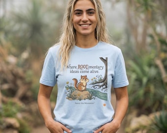 Squirrel Tee, Motivational Quote, Nature-Inspired, Squirrel Tree Illustration