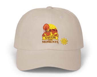 Fall Colors, Classic Dad Cap: Savor the Moments, Vintage, Father's Day, Outdoor Cap, Adjustable Hat, Autumn Vibe