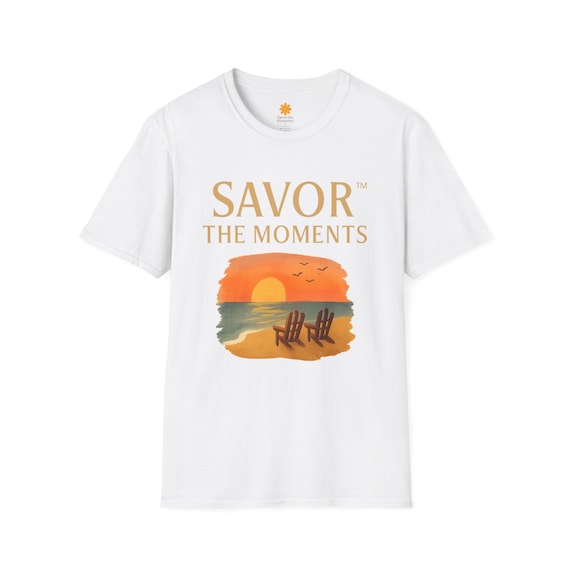 Savor the Moments T-Shirt, Unisex Graphic Tee, Beach Vibes Shirt, Summer Casual Wear, Gifts for Beach Lovers, Vacation Outfit