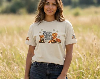 Forest Fox T-Shirt | Savor the Moments apparel, Wildlife Nature Tee, Woodland Scene Tee, Rustic Animal Graphic