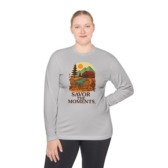 Nature-Inspired Unisex Long Sleeve Tee - "Savor the Moments" Outdoor Relaxation Shirt, Gift for Nature Lovers, Spring Fashion, Camping [...]