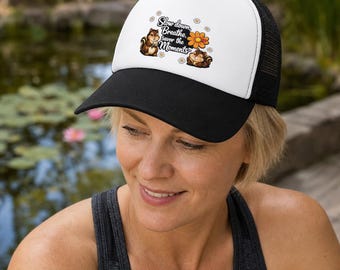 Chipmunks Illustration Trucker Hat | Chipmunks Foam Trucker Hat