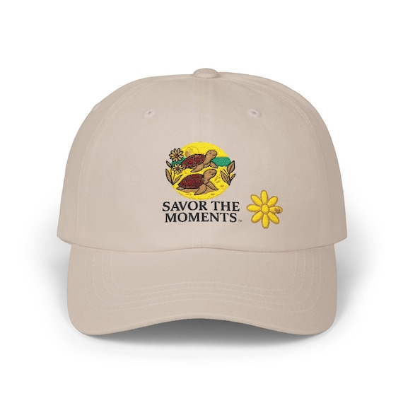 Sea Turtle Embroidered Dad Hat • Classic Turtle Baseball Cap • Coastal Ocean Life Apparel