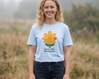 Daisy Mascot T-Shirt | Savor the Moments Flower Tee