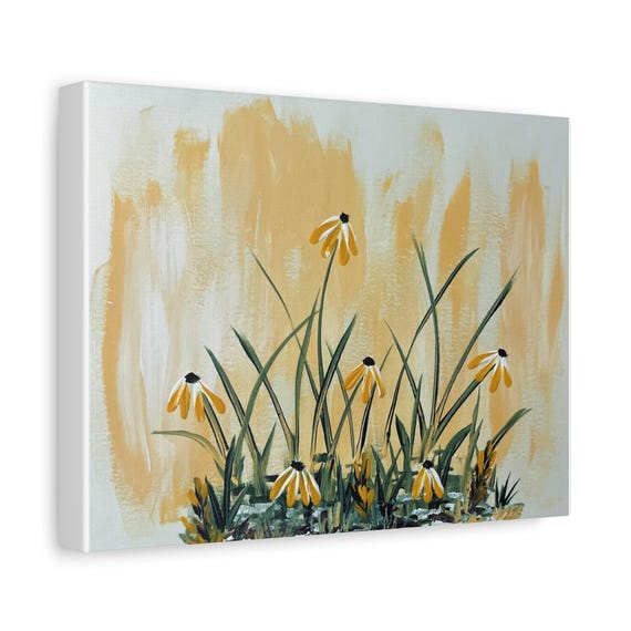 Floral Matte Canvas Wall Art, Home Decor, Gift for Nature Lovers, Spring Decoration, Living Room Art, Botanical Wall Decor