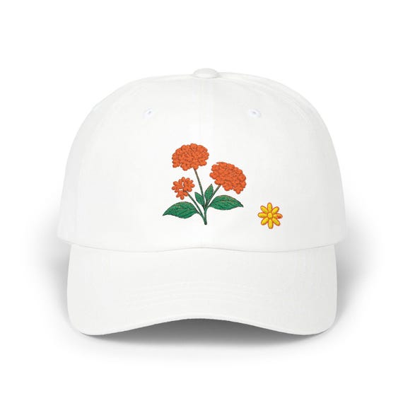 Classic Floral Dad Cap, Embroidered Dad Cap, Casual Summer Hat, Gift for Gardeners, Outdoor Accessories