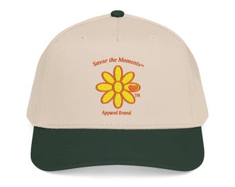Savor the Moments Logo Apparel Brand, Mid Profile Baseball Cap