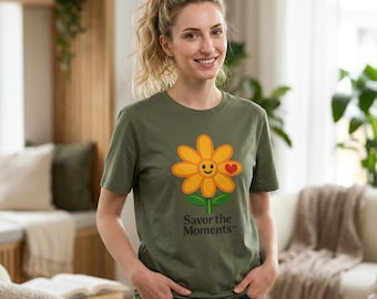Daisy Mascot Savory with Heart Savor the Moments T-Shirt