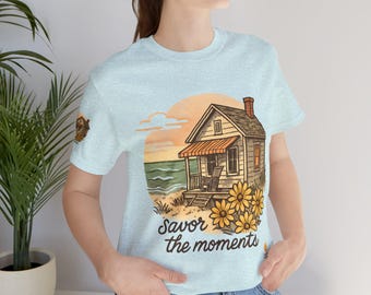 Fishing Cabin Adventure Tee: Outdoor Lifestyle, Fisherman Gift, Summer Vibes, Nature Lover Shirt, Relaxation Style
