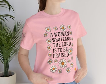 Floral Daisy Scripture Tee, Motivational Christian Gift, motivational, faith, self‑care, encouragement.