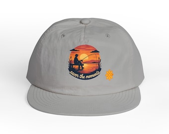 Sunset fishing Cap - Keep the Vibes Alive, Beachwear, Summer Accessory, Gifts for Surf Lovers, Outdoor Adventures