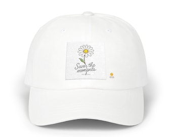 Floral Embroidered Dad Cap: Relaxed Cotton Twill Hat