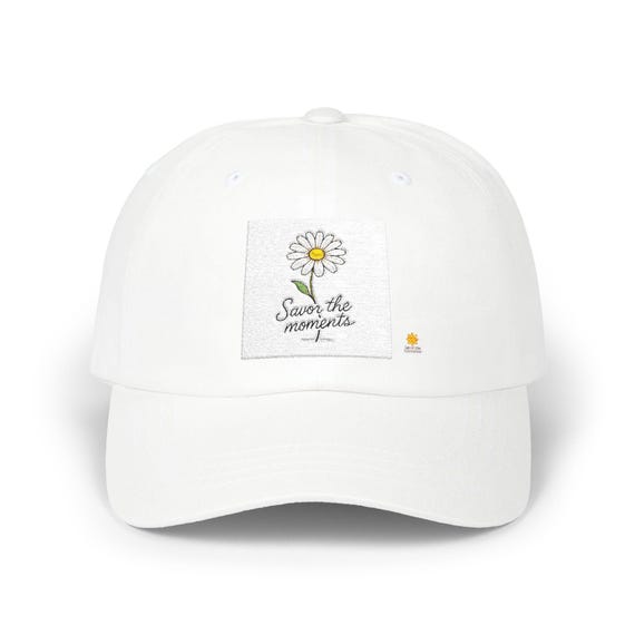 Floral Embroidered Dad Cap: Relaxed Cotton Twill Hat