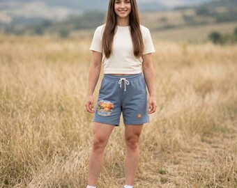 Sailboat Sunset Seaside Moments Sweat Shorts | Beach Graphic