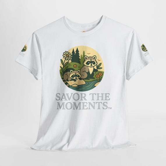 Nature-Themed Unisex Tee, "Savor the Moments" Shirt, Eco-Friendly Gift, Birthday Present, Outdoor Lover Apparel