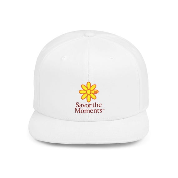 Savor the Moments Flat Bill Snapback Hat | Custom Embroidered Cap | Trendy Accessories for Everyday Wear, Gifts, Summer Style, Fashion [...]