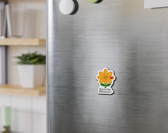 Meet "Savory" Our Mascot with a Heart, Die-Cut Magnet | Savor the Moments, Smiling Daisy