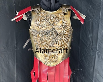 Medieval Roman Cuirass Brass Armor Breastplate & Reenactment