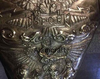 18ga Brass  Medieval Armor Roman Cuirass Reenactment Knight Breastplate Antique Finish