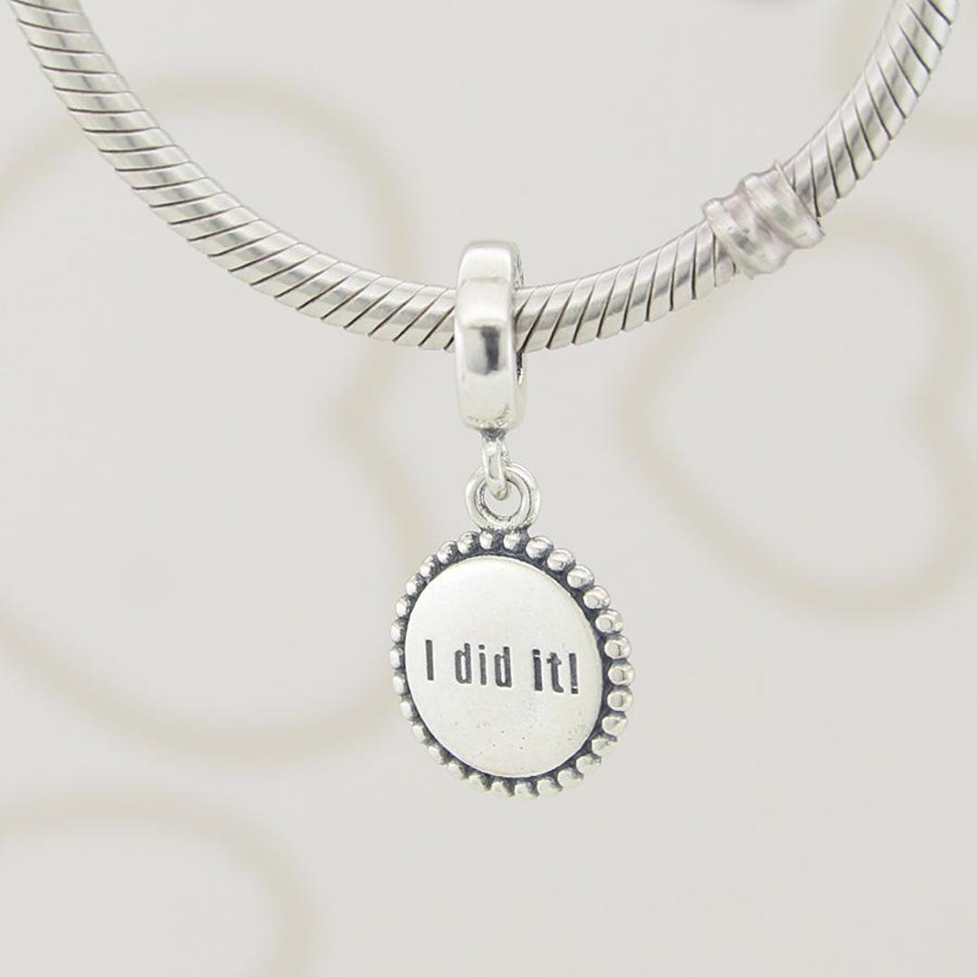 Pandora Charm i Did It Run Park Pinks Exclusive Dangle Charm New Etsy