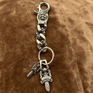 925 Sterling Silver Keychain - Etsy