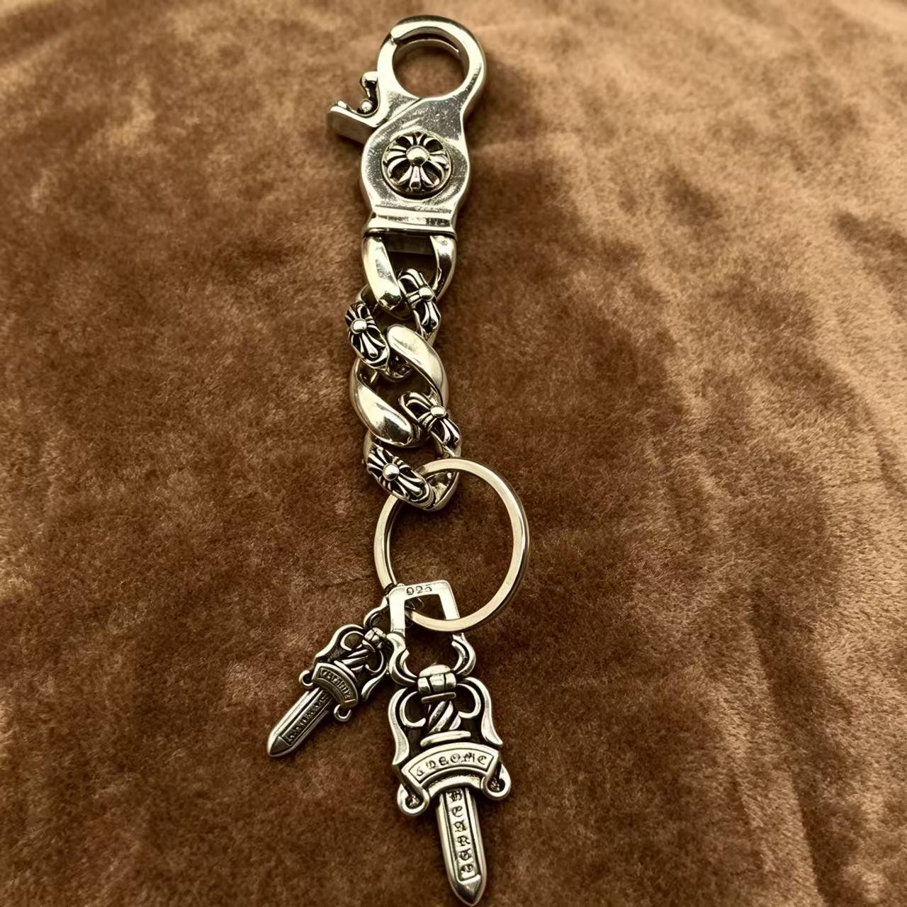 925 Sterling Silver Keychain - Etsy
