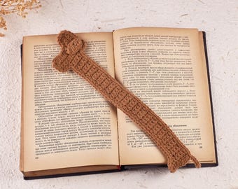 Handmade Crochet Dachshund Bookmark, Book Accessory, back To School Gift, Cute Bookmark Gifts For Her/Him/Friend/Teacher/Book Lovers/Readers