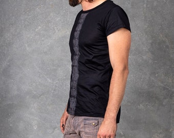 On Track top | Unisex Top | Man tshirt | Shirt with Print | Hippie | Burning man Top | Festival Clothing | Casual Top | Boho Top | Goa shirt